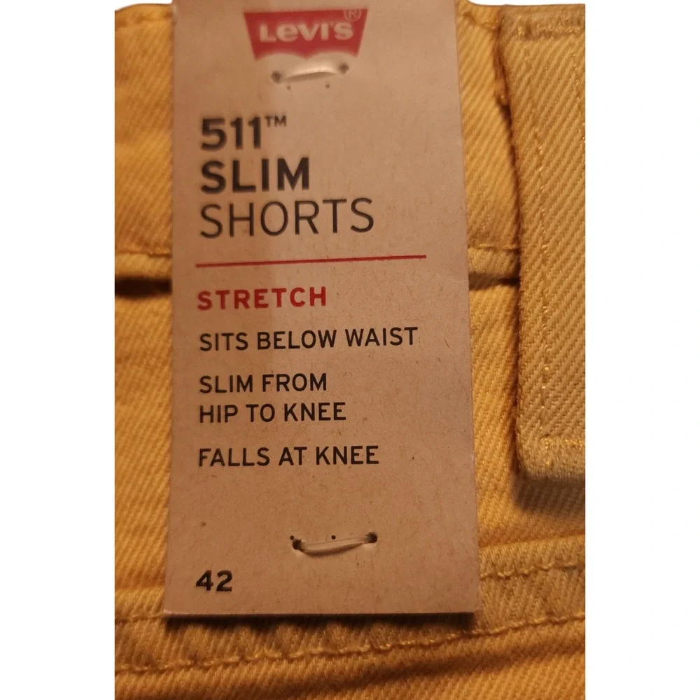 Levi's 511 Slim Fit Men's Shorts 42 Tie Dye Cut Off Denim NWT Roquefort